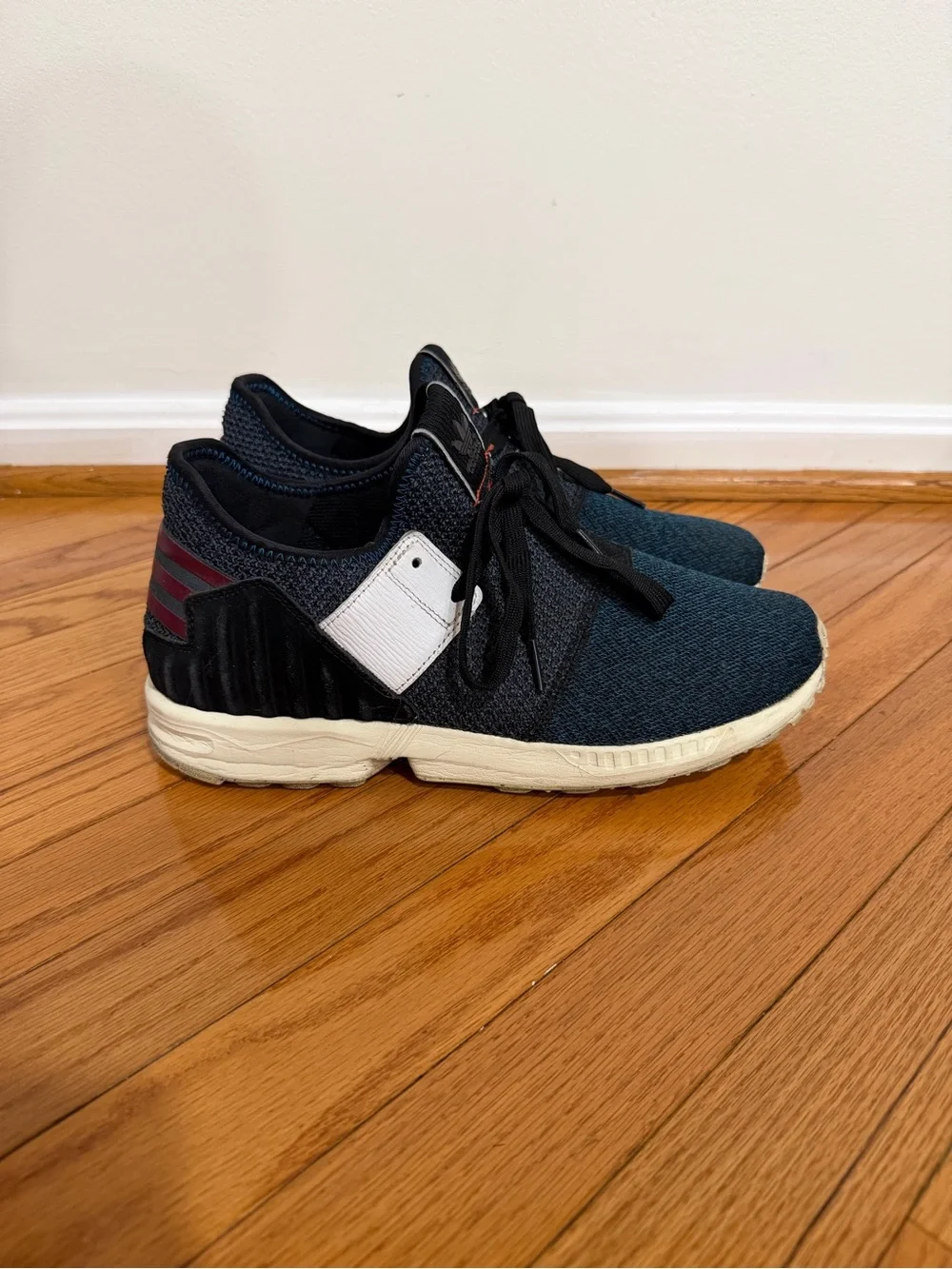 Adidas Navy and Black Sneakers with White Accent